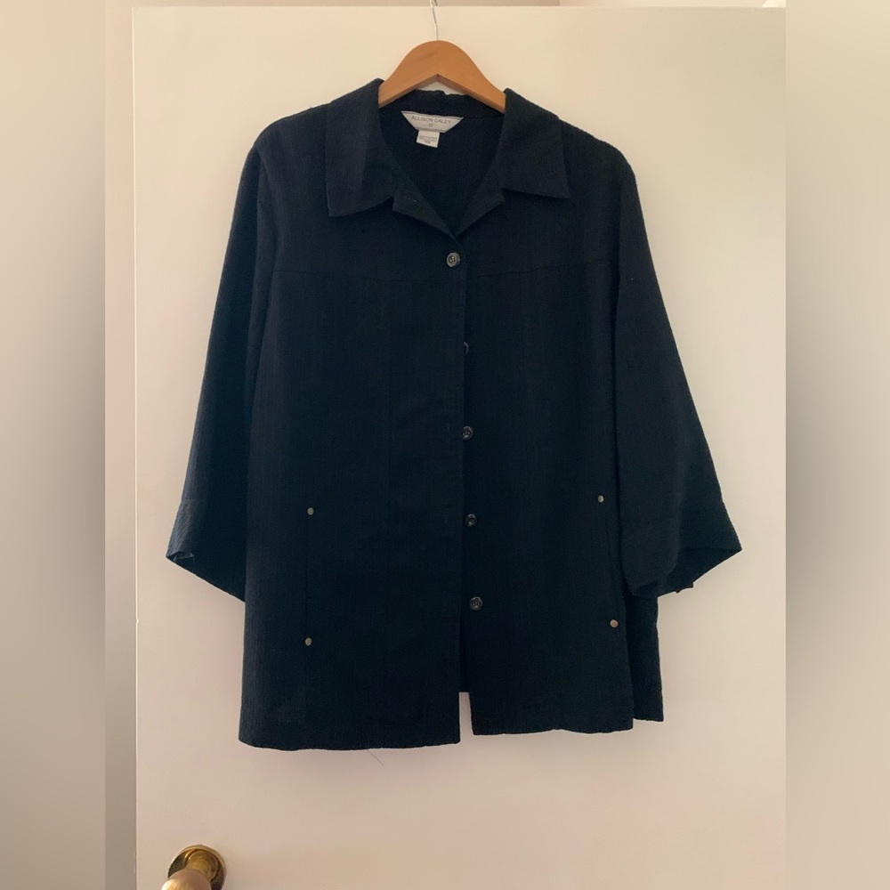 Alison Daley black blazer size 16w